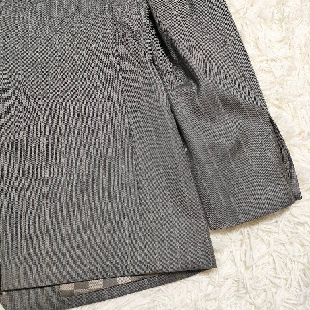 【シルク】コムサデモード　スーツ　シングル　光沢感　2B　総裏地　ウール　メンズ