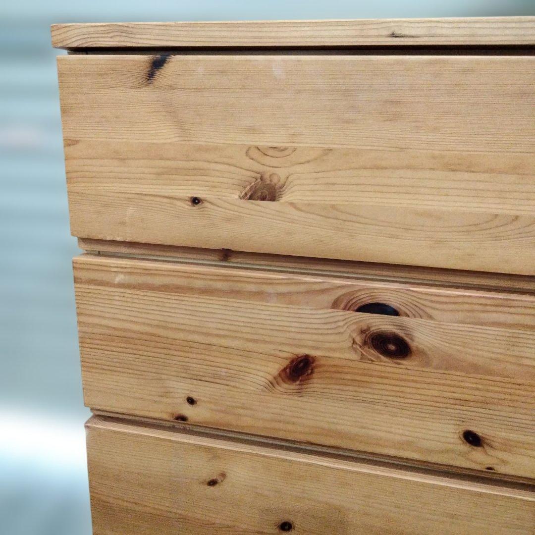 1-96 廃盤　無印良品 パイン材 チェスト 4段