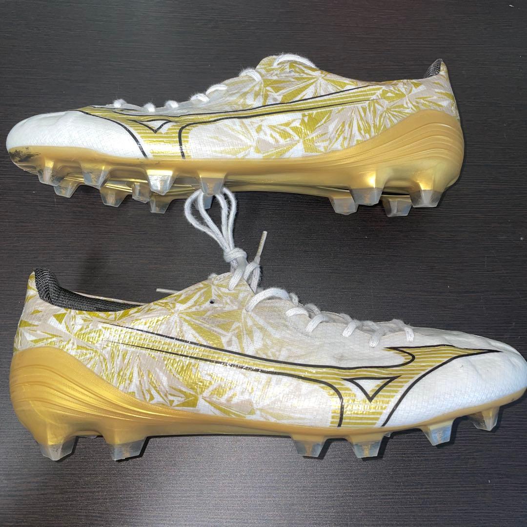 ミズノアルファ Elite p1ga246250 ホワイト×プリズムゴールド