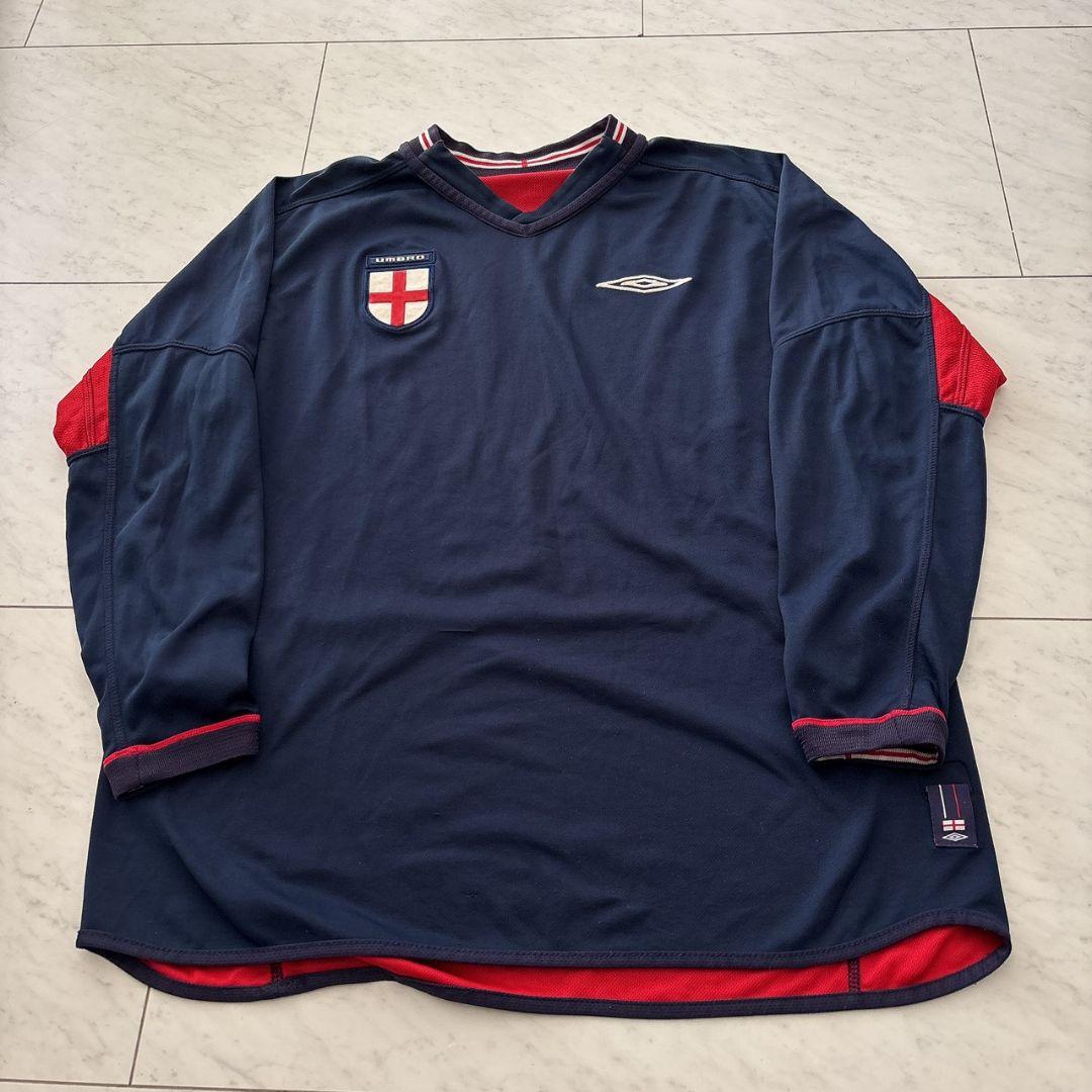 希少 イングランド代表 02/03 ユニフォーム 長袖 UMBRO リバーシブル
