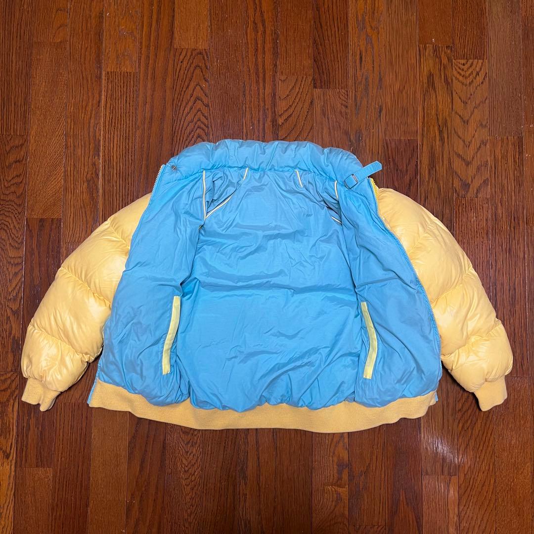 Moncler キッズ リバーシブルダウンジャケット 黄色x水色 日本製