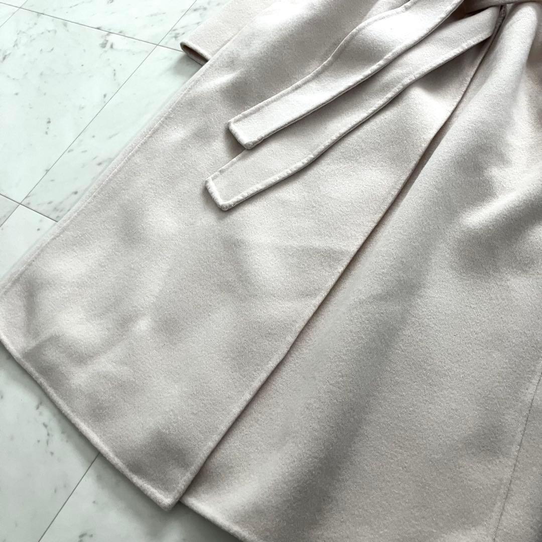 は*る様 人気 ノーク ウールリバーコート ロング ガウン ベルト 1