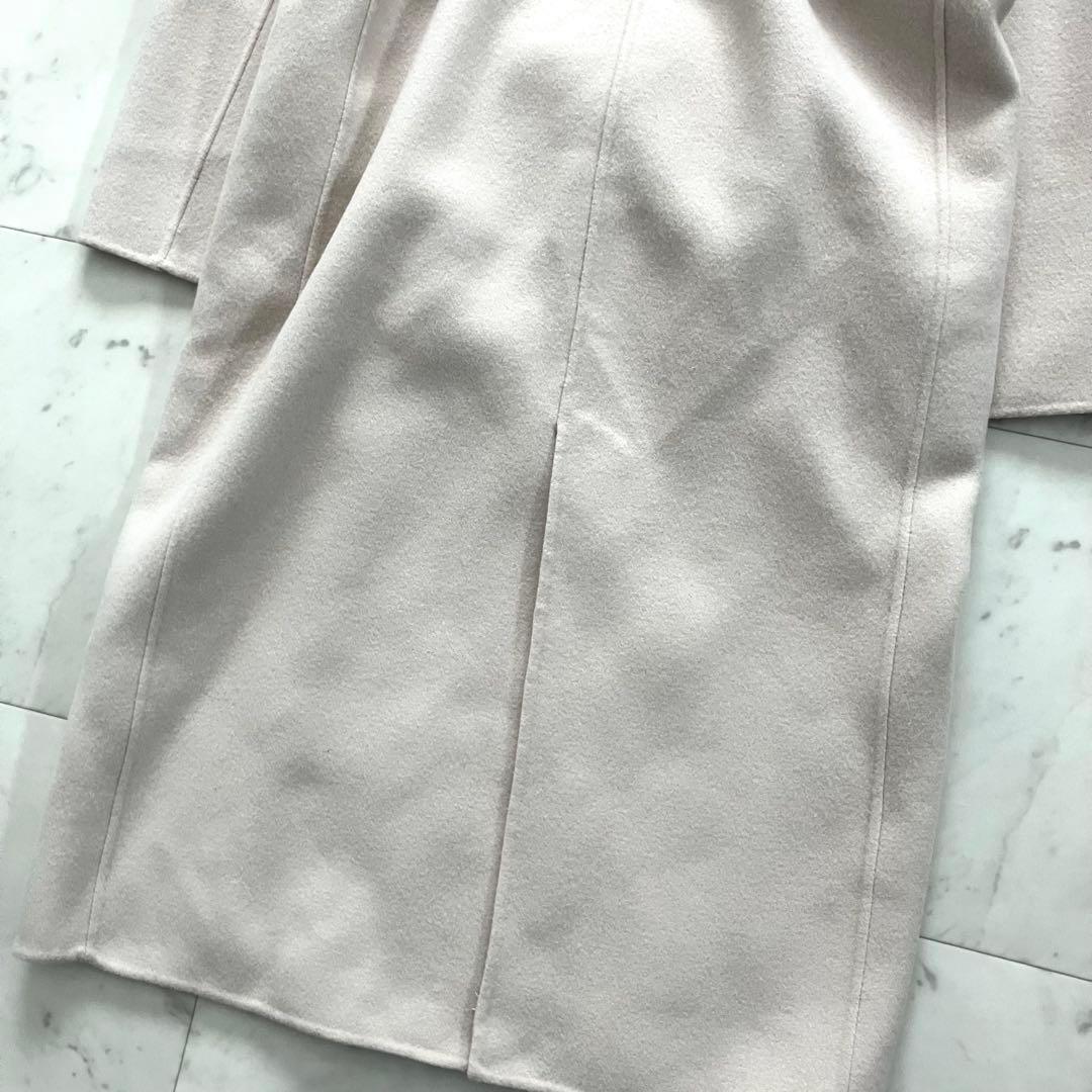 は*る様 人気 ノーク ウールリバーコート ロング ガウン ベルト 1