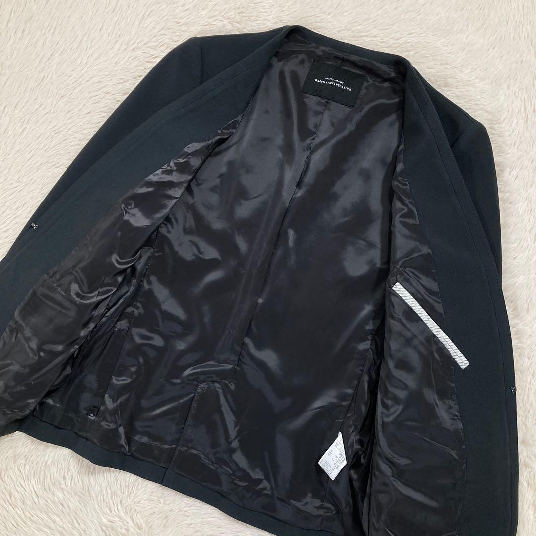 美品 グリーンレーベルリラクシング スーツセットアップ ジャケット スカート