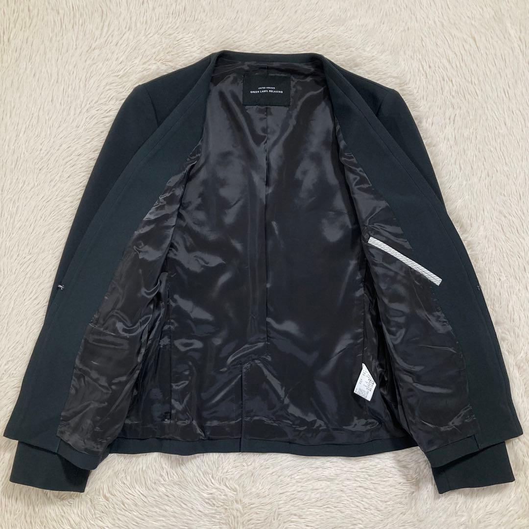 美品 グリーンレーベルリラクシング スーツセットアップ ジャケット スカート