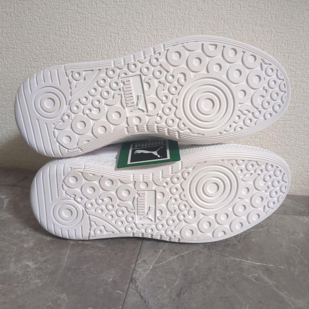 極美品☆23.5㎝ PUMA パレルモ モーダ ホワイト レザー スニーカー 白