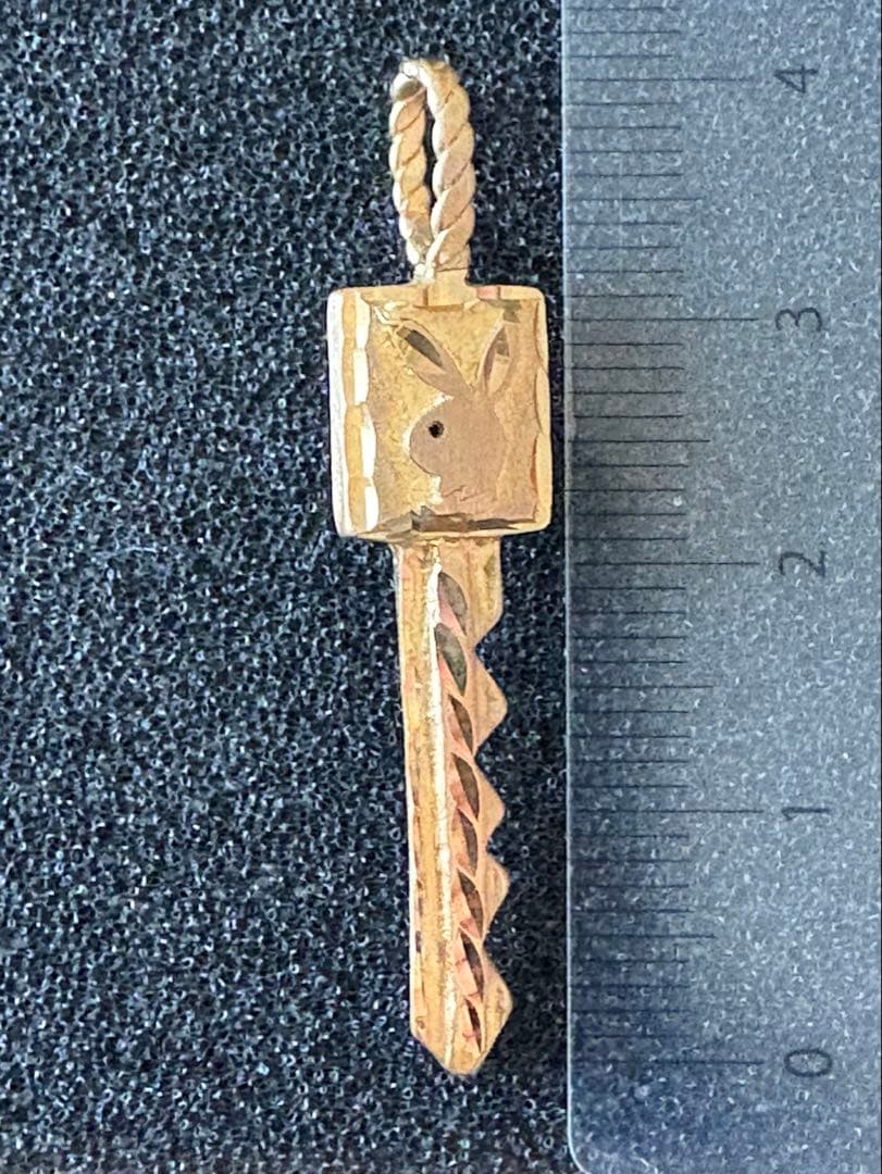 14K ヴィンテージ Playboy キー ペンダントトップ 2.41g公式刻印