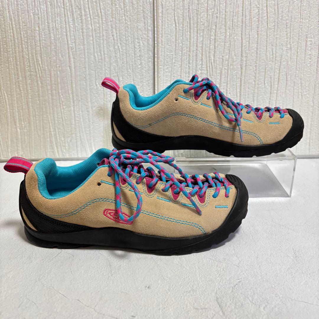 【極美品】 ✨KEENジャスパー スニーカー ベージュ 24.5㎝ レアカラー