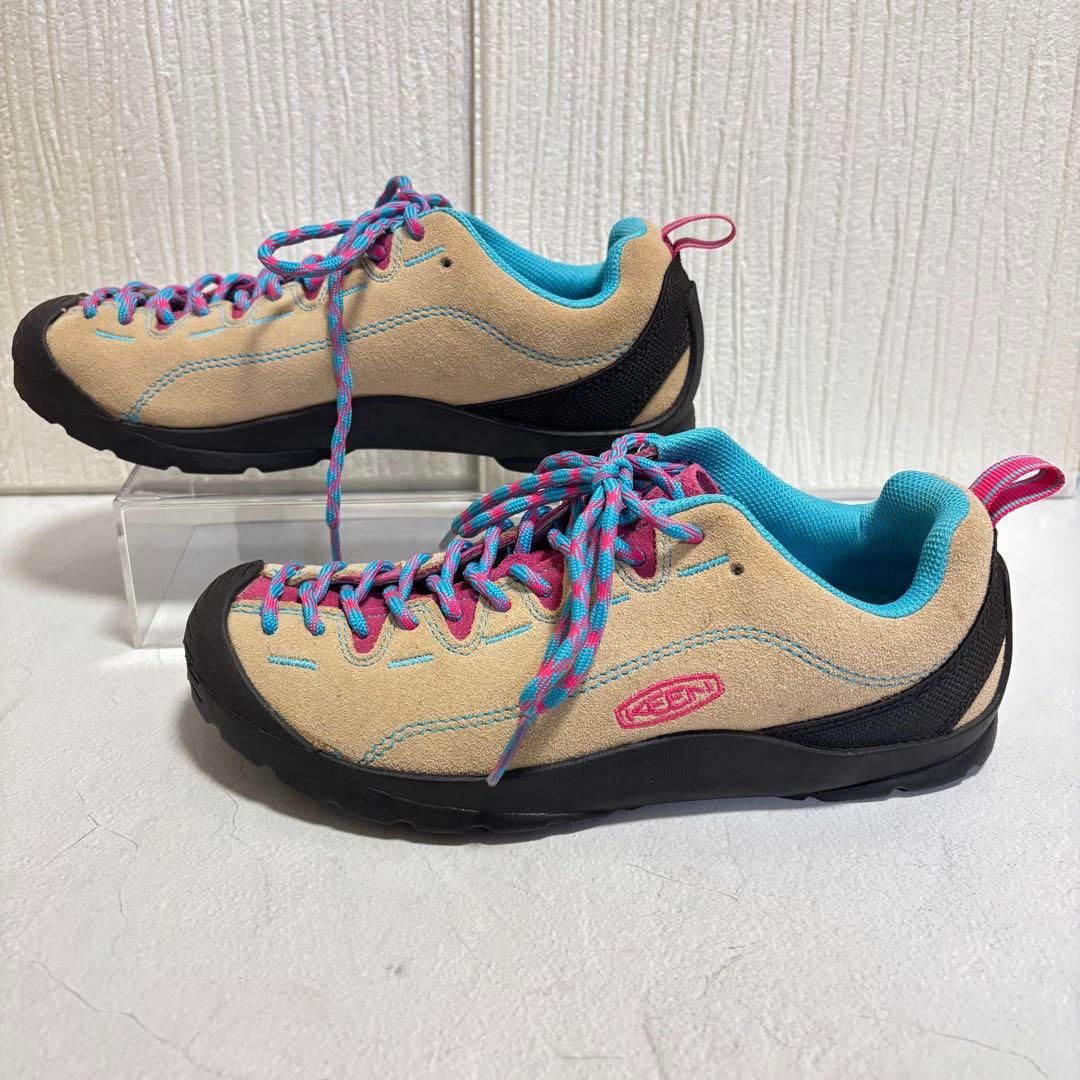 【極美品】 ✨KEENジャスパー スニーカー ベージュ 24.5㎝ レアカラー