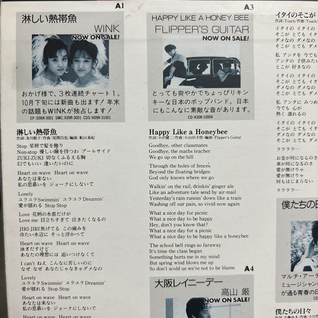 FLIPPER'S GUITAR HAPPY LIKE HONEY〜レコード