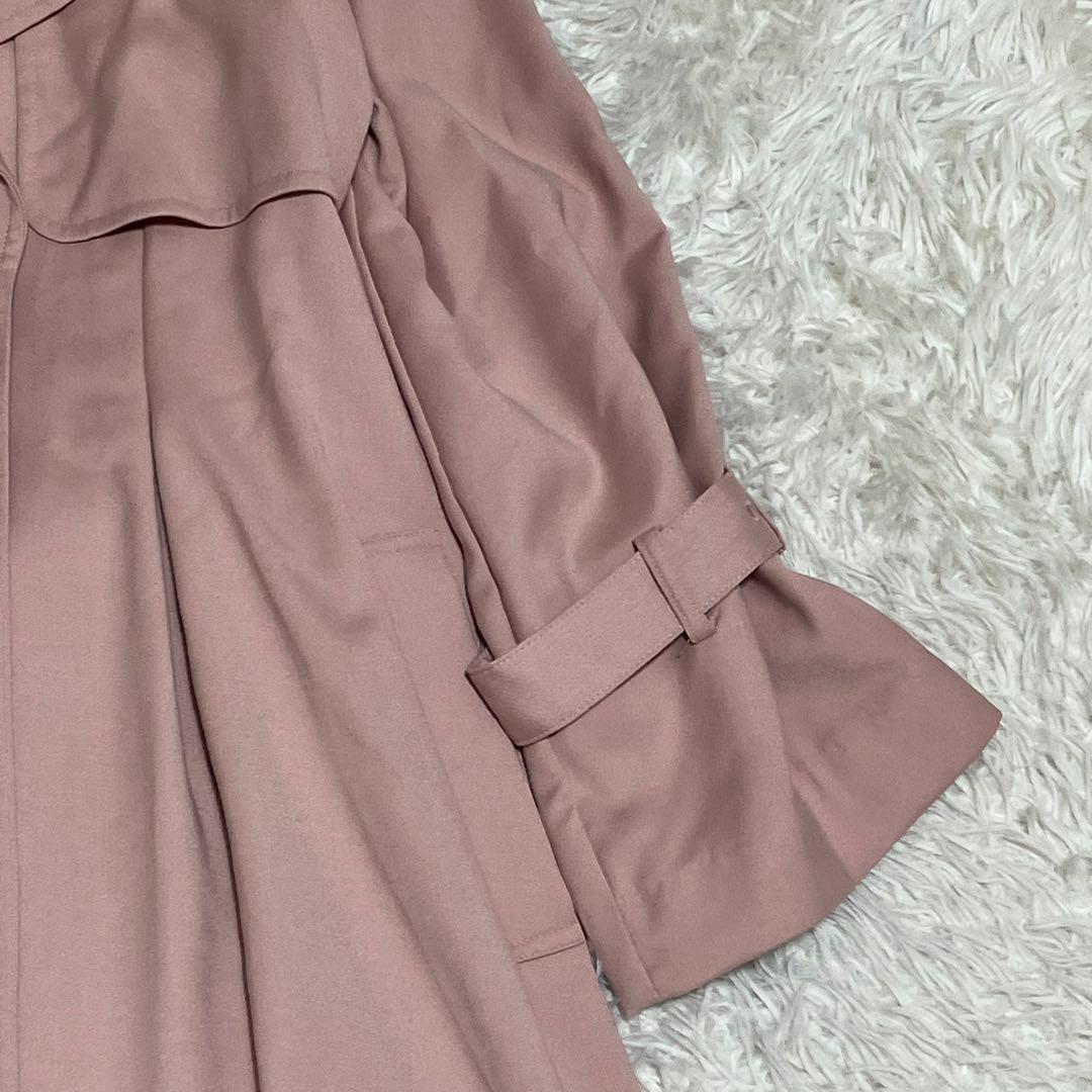 新品 ノエラ ガウントレンチコート ピンクベージュ スプリングコート M