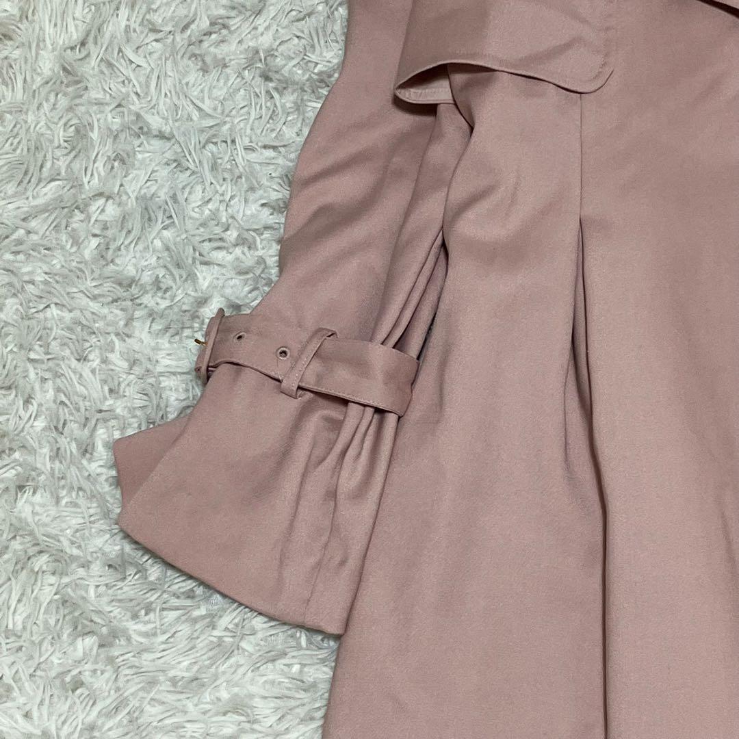 新品 ノエラ ガウントレンチコート ピンクベージュ スプリングコート M