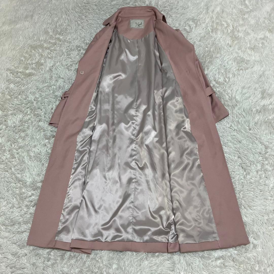 新品 ノエラ ガウントレンチコート ピンクベージュ スプリングコート M