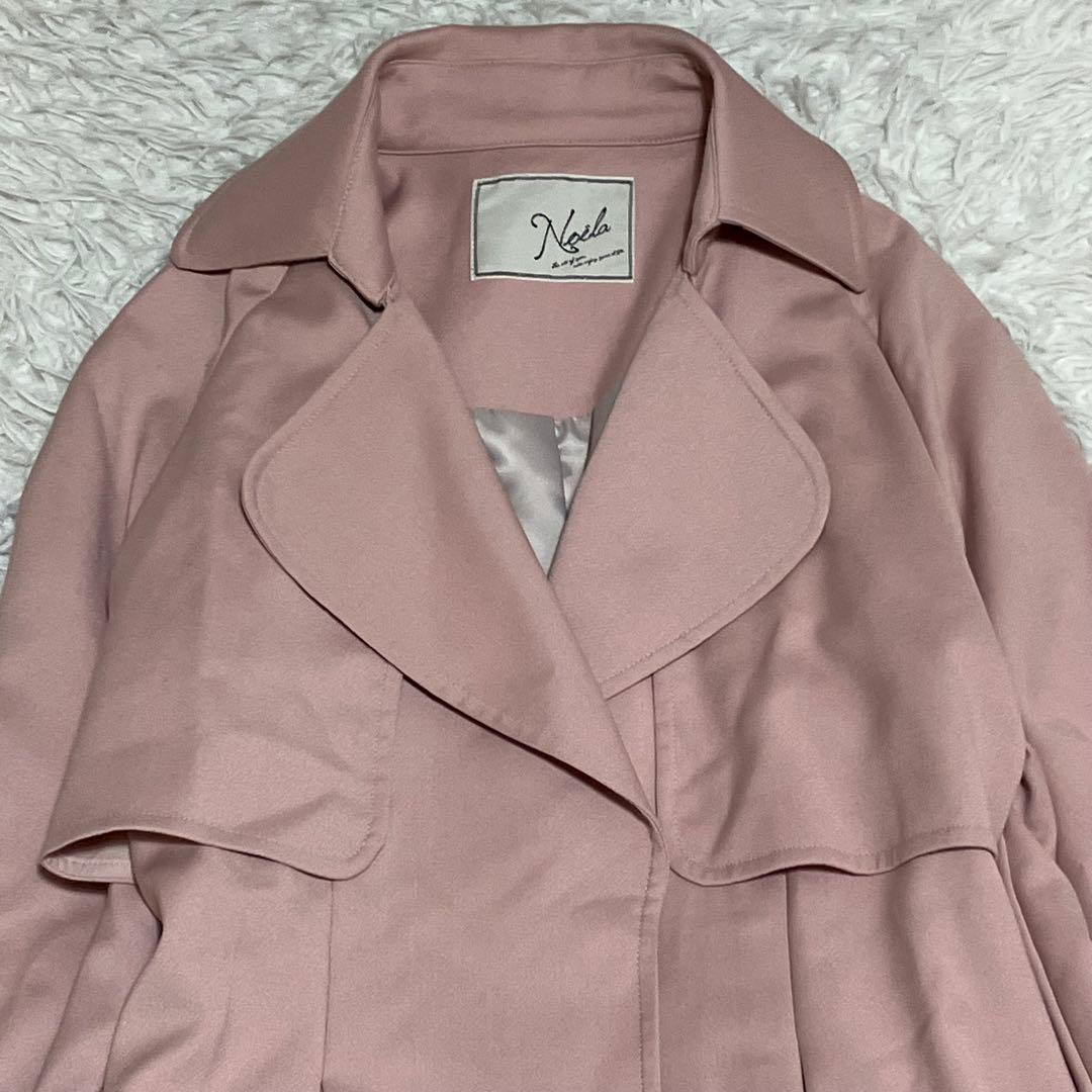 新品 ノエラ ガウントレンチコート ピンクベージュ スプリングコート M