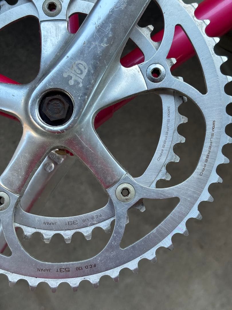 Panasonic Tange 2 ロードバイクフレーム ピンク