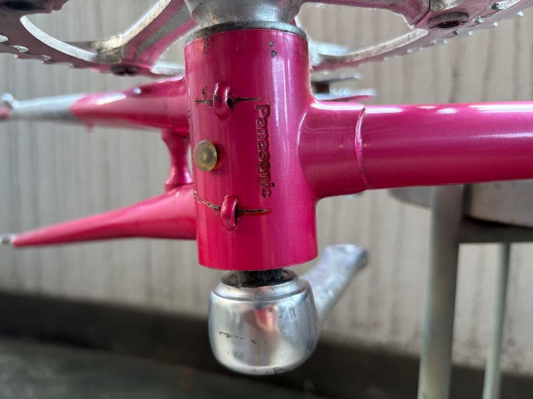 Panasonic Tange 2 ロードバイクフレーム ピンク