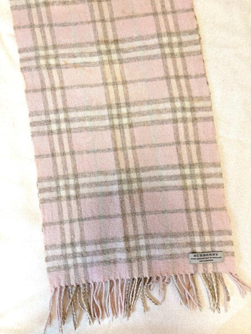 BURBERRY バーバリー マフラー カシミヤ100% チェック
