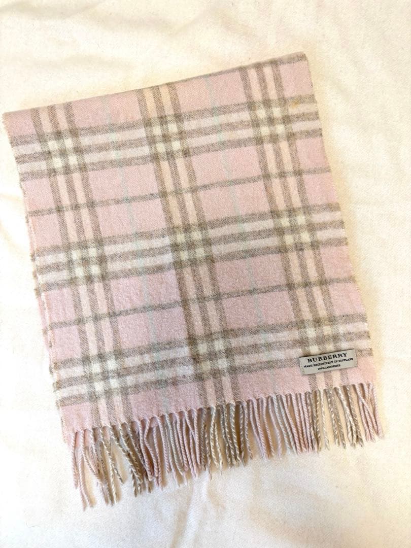 BURBERRY バーバリー マフラー カシミヤ100% チェック