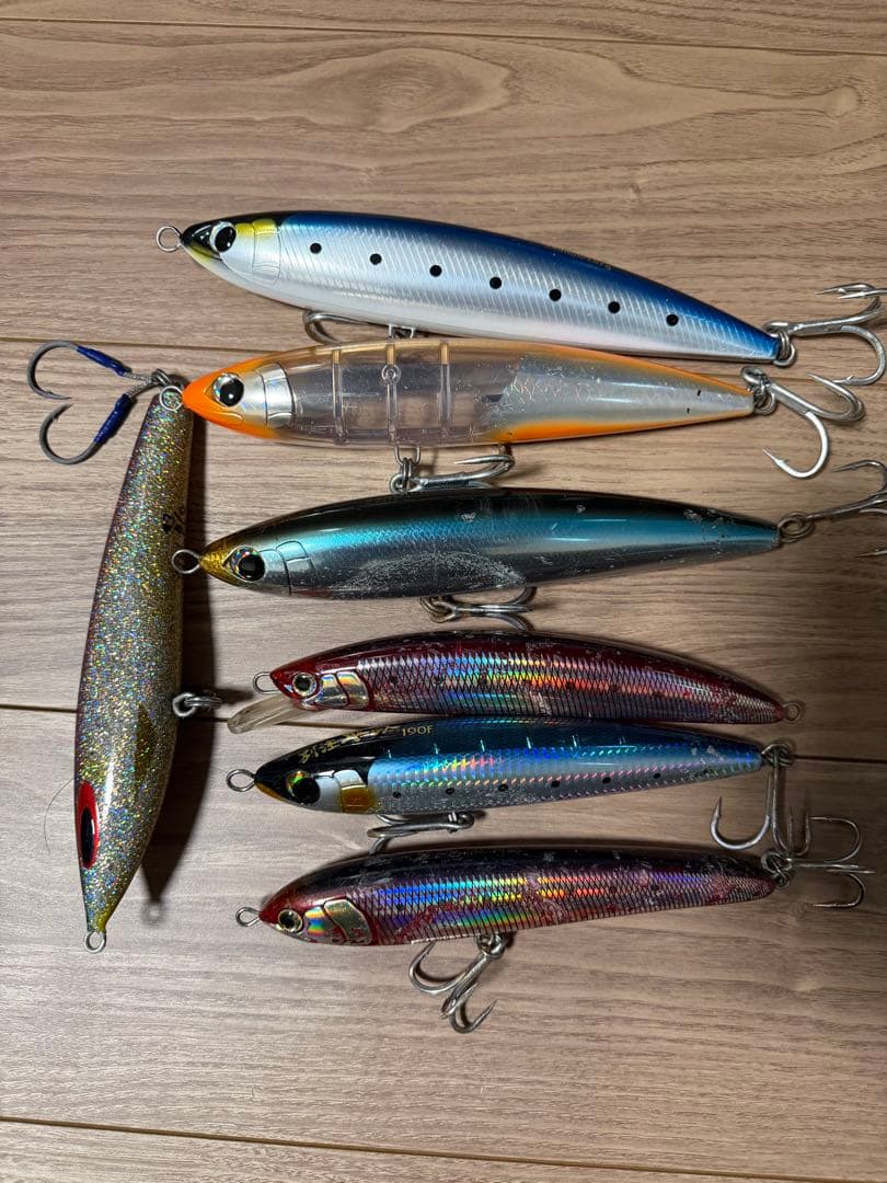 青物用 大型ルアー 7個　ダイビングペンシル　ミノー　ヒラマサ　ブリ　マグロ
