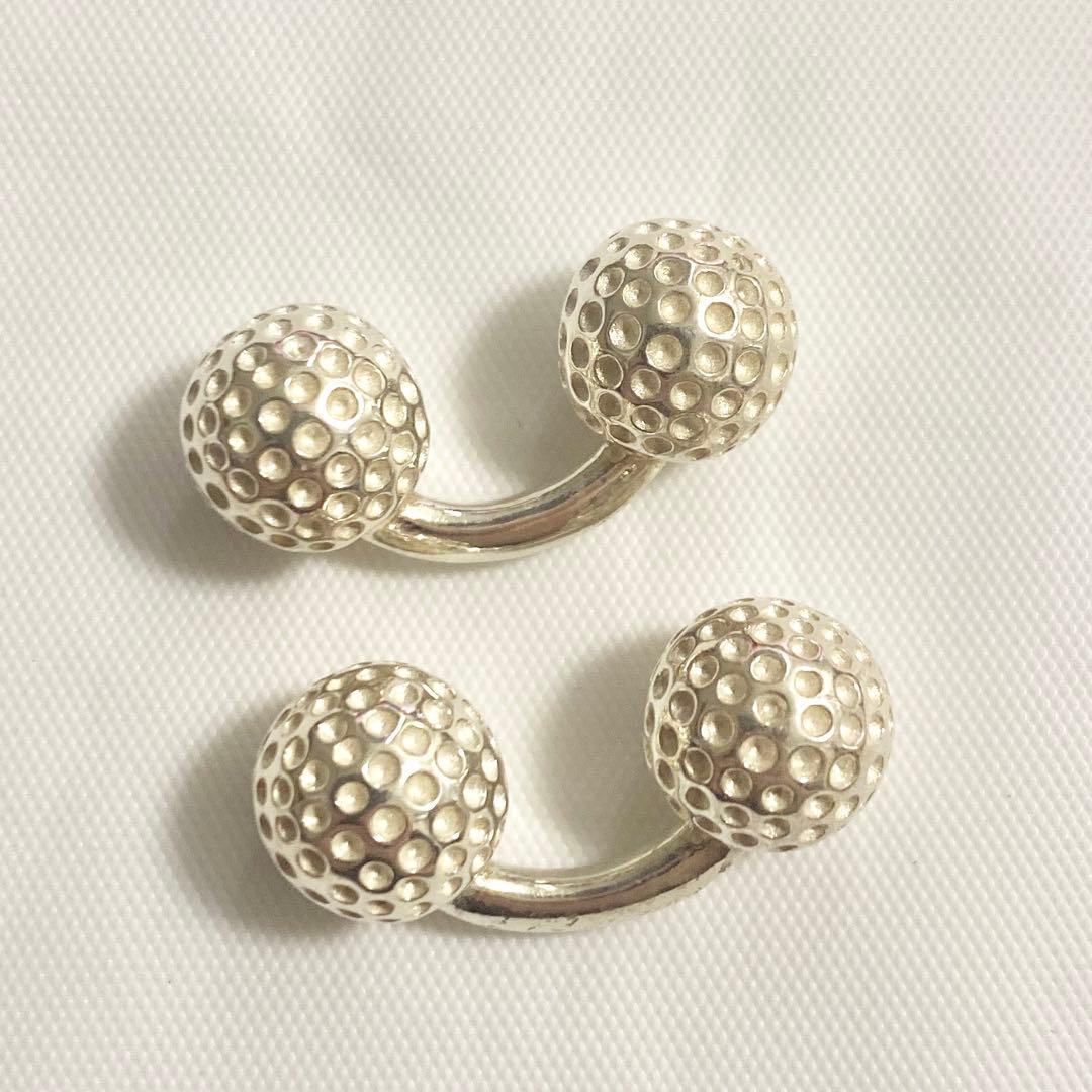 HERMES silver925 ボールカフス　vintage