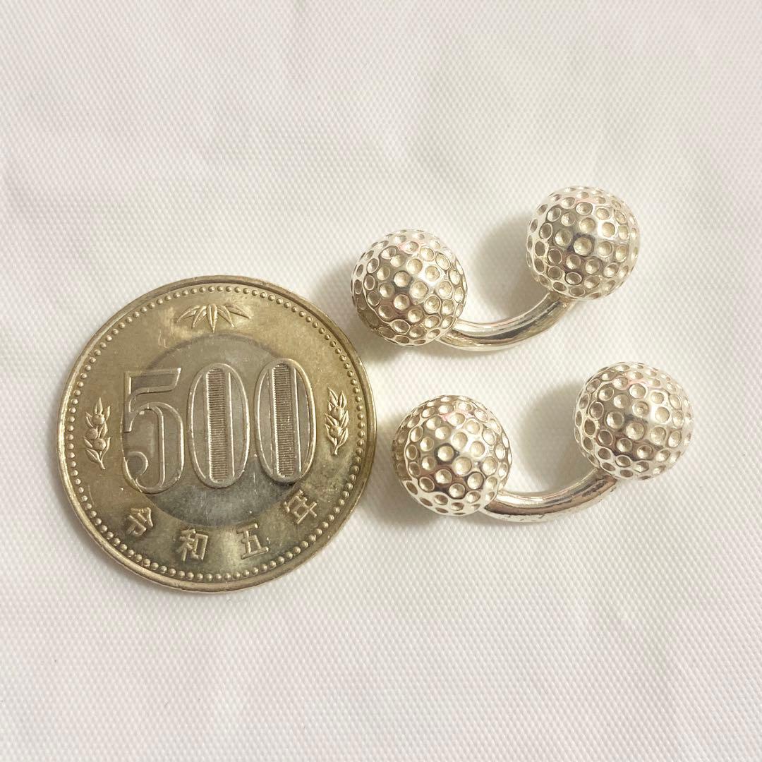 HERMES silver925 ボールカフス　vintage