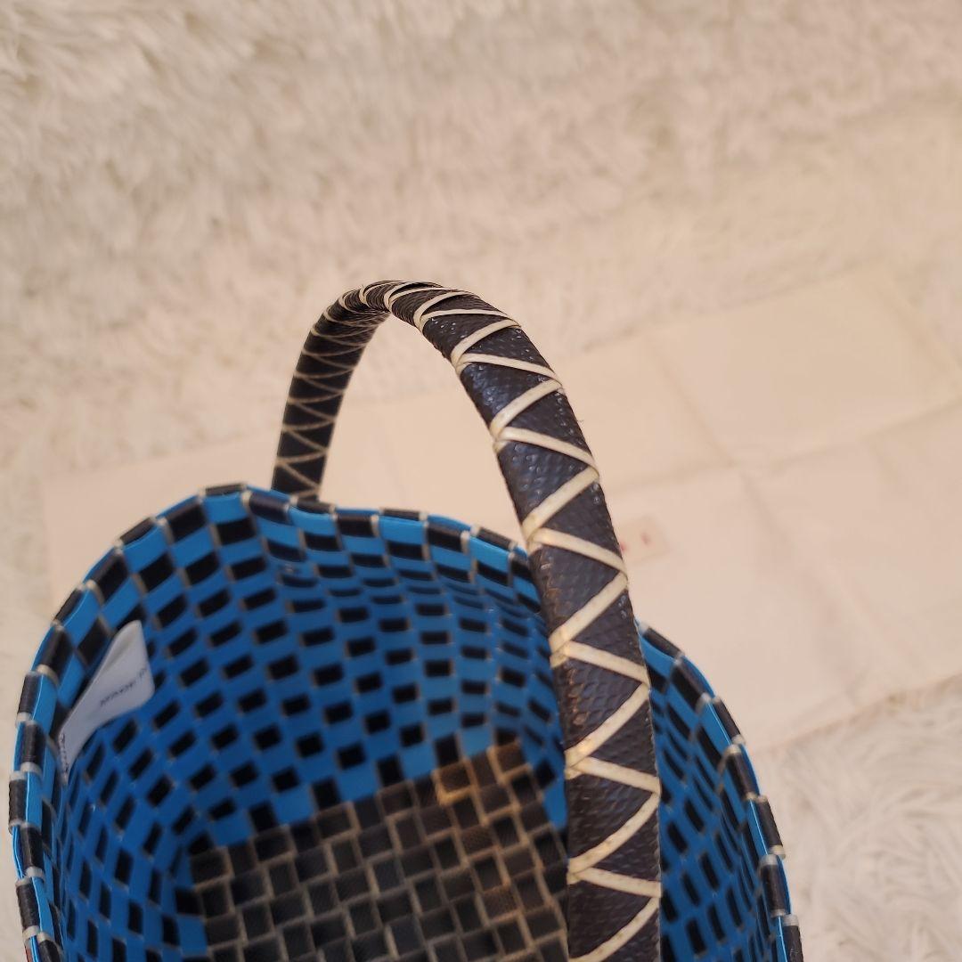 ⭐極美品⭐MARNI ワンハンドル かごバッグ　ブルー×ブラック