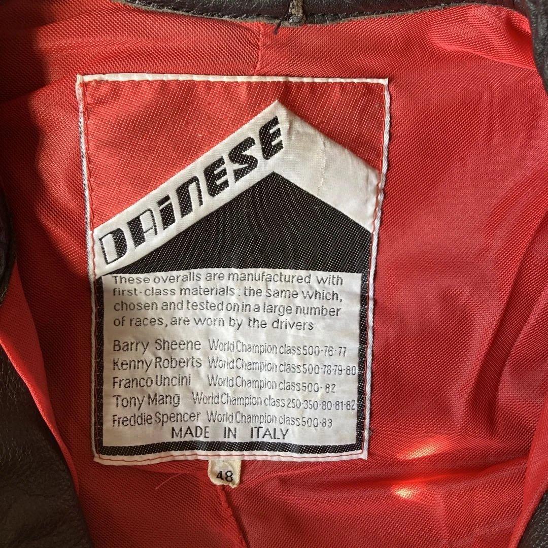【最終価格】イタリア製 DAINESE ビンテージ レザーツナギ 48