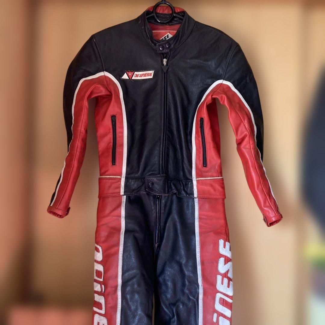 【最終価格】イタリア製 DAINESE ビンテージ レザーツナギ 48