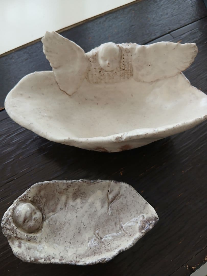 陶芸家　キムホノさん　天使の器　２つセット
