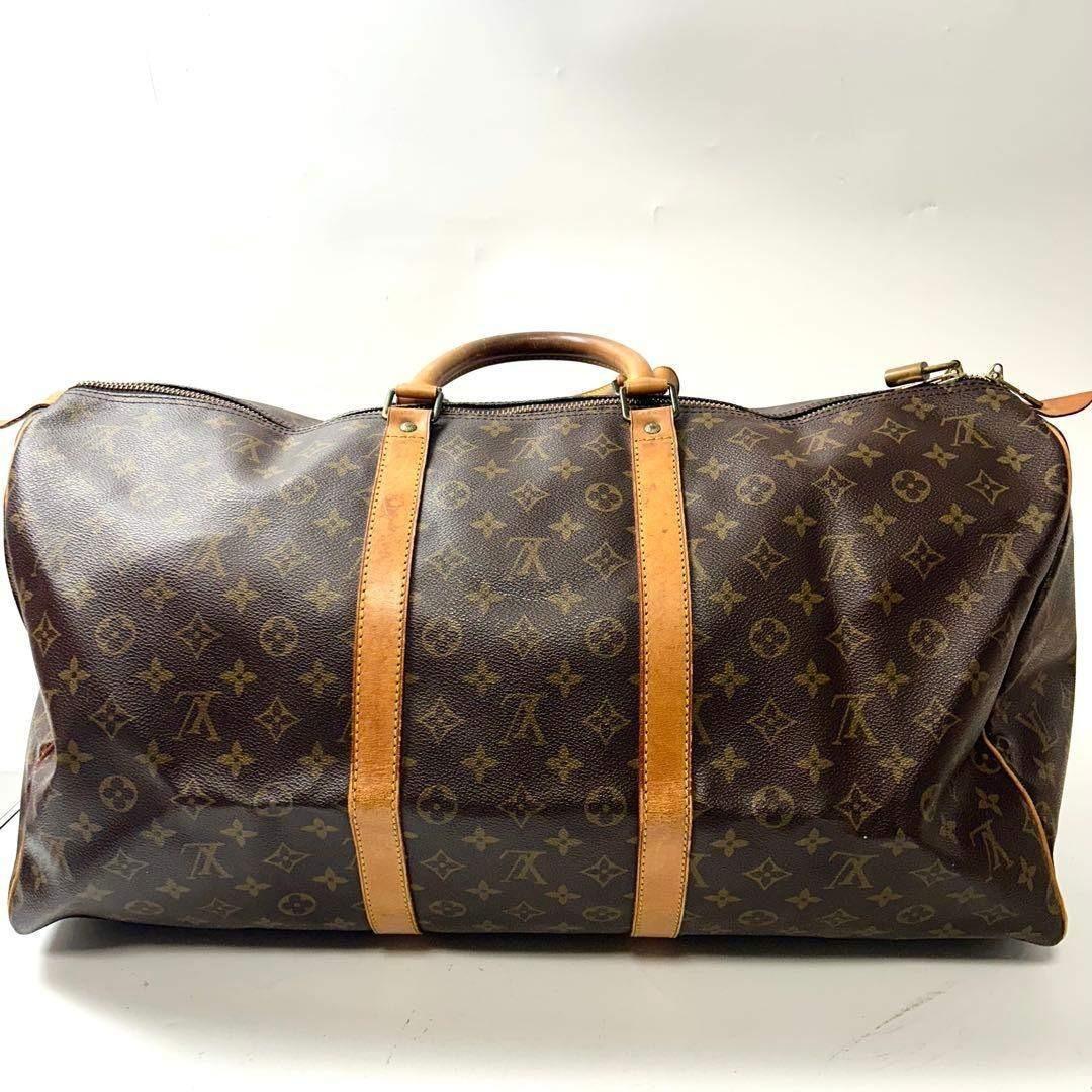 ルイヴィトン　モノグラム　キーポル55 ボストンバッグ　ブラウン