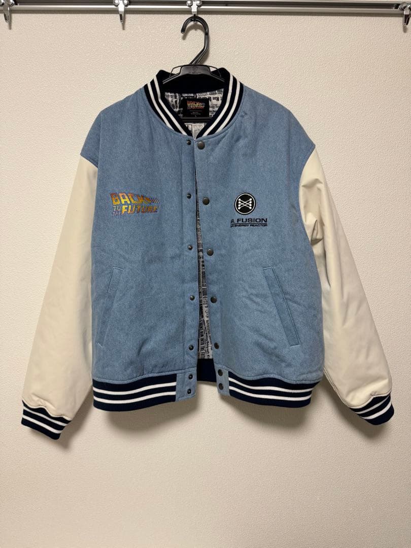 新品タグ付き未使用　ニコアンド　バック・トゥ・ザ・フューチャー　刺繍スタジャン