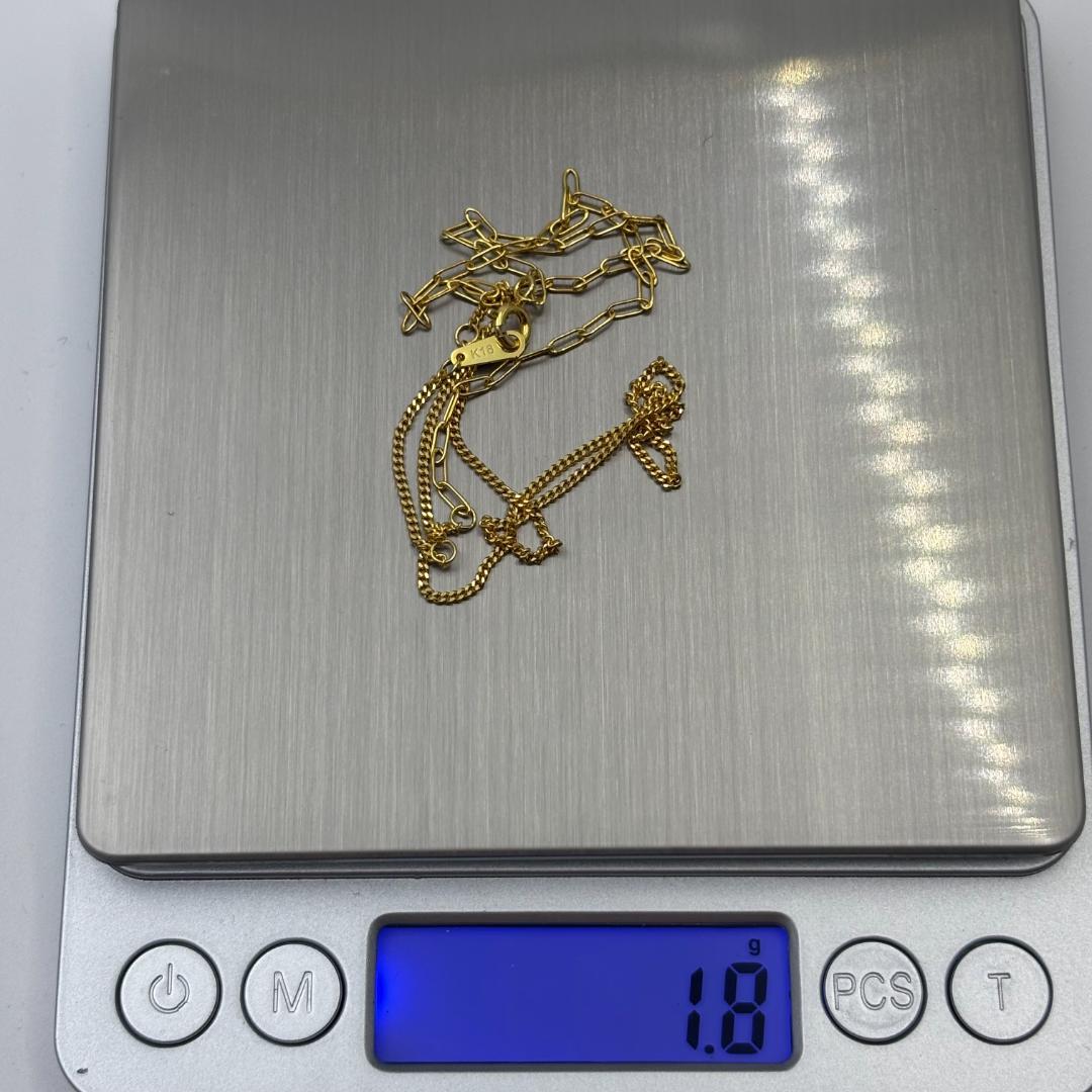 ⭐ 極美品 ✨K18ゴールド チェーンネックレス