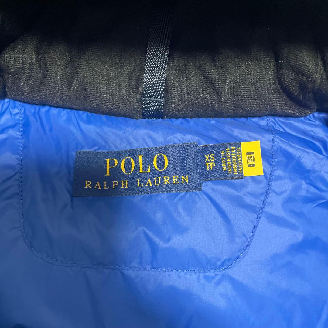 ★美品★XS POLO RALPH LAUREN ネイビーダウンベスト