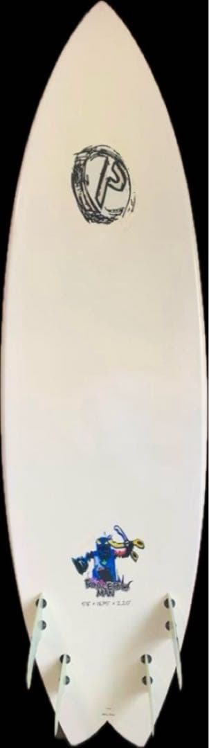 プレセボ 5'8クアッド フィッシュ メイヘムフィン付き 小波