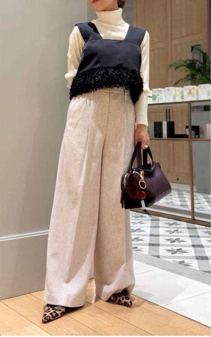 tomorrowland Ballsey フェザーコンビ ショートビスチェ