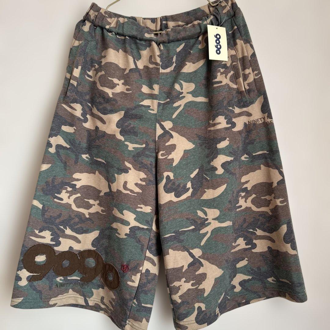 9090 OG Logo Vintage Shorts M グリーンカモ