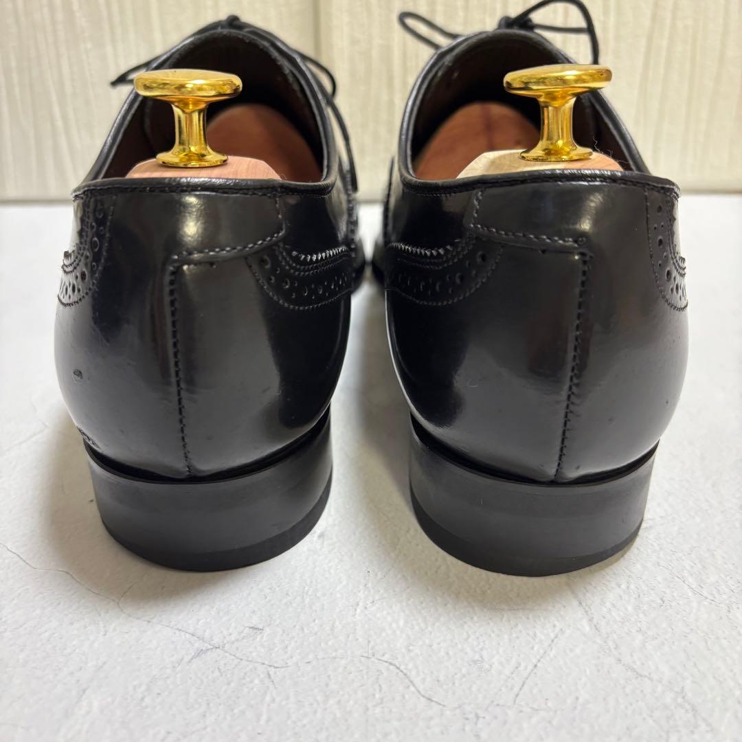【美品】REGAL 28HRウィングチップ 黒レザー ドレスシューズ26.5cm