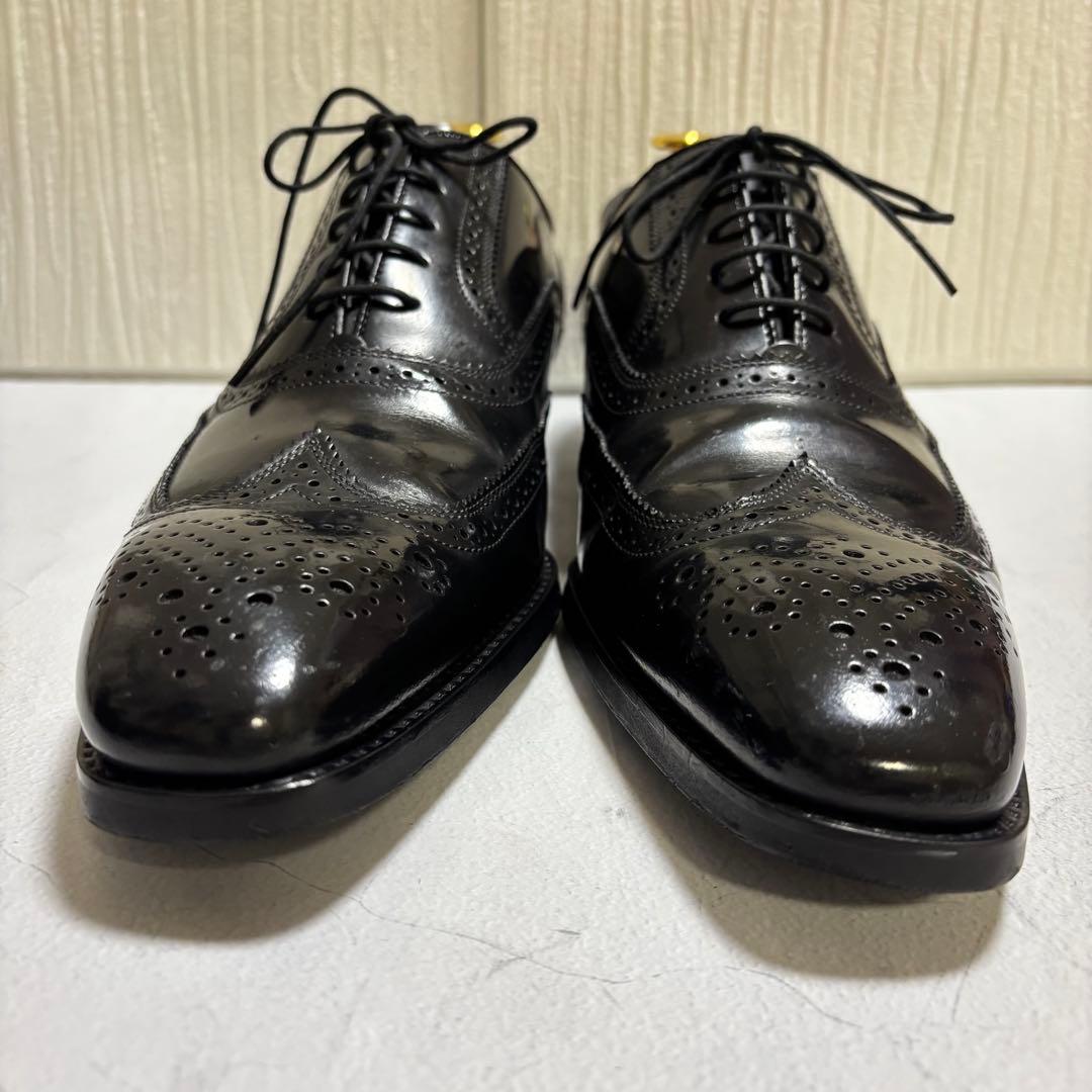 【美品】REGAL 28HRウィングチップ 黒レザー ドレスシューズ26.5cm