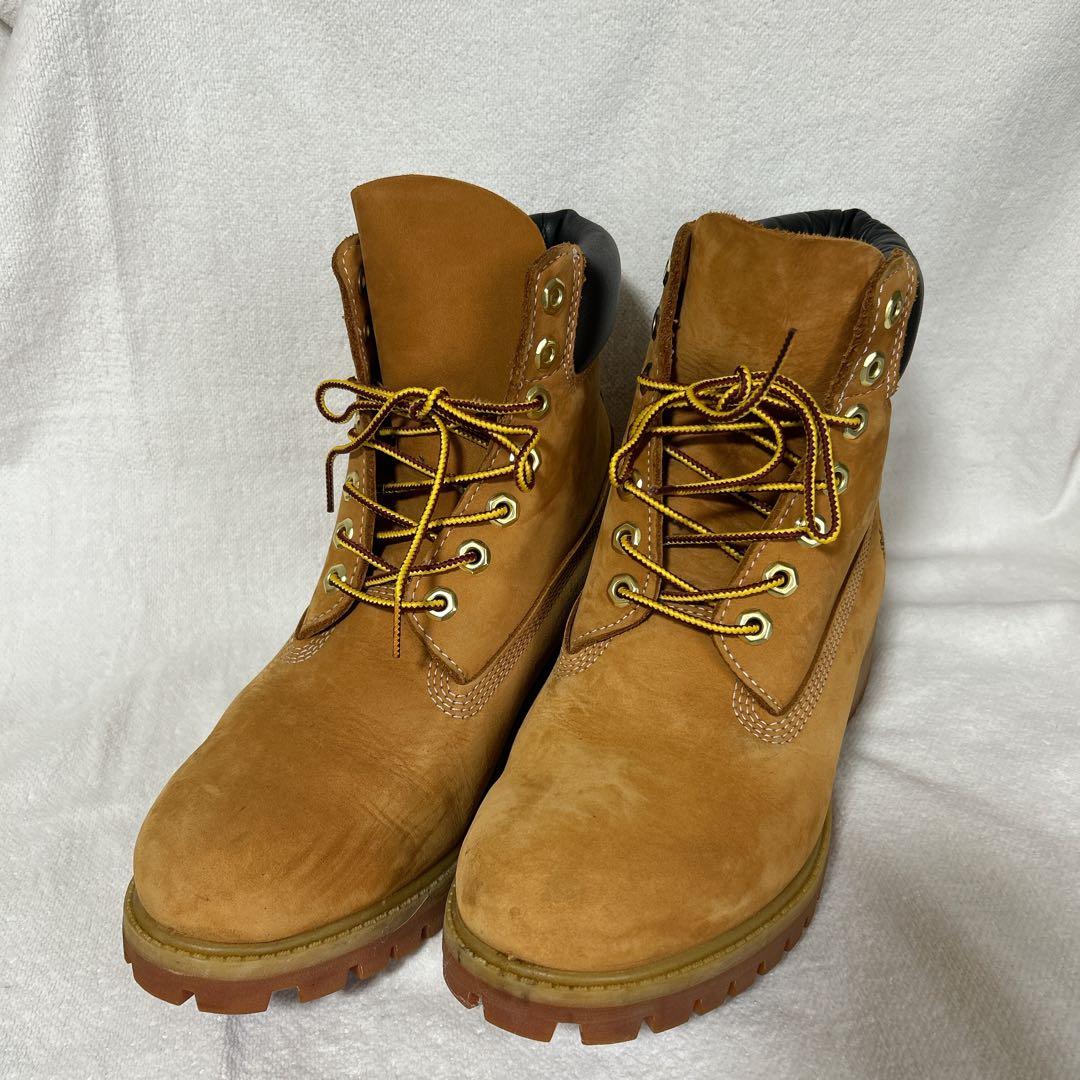 Timberland 防水スエードワークブーツ ブラウン 26㎝