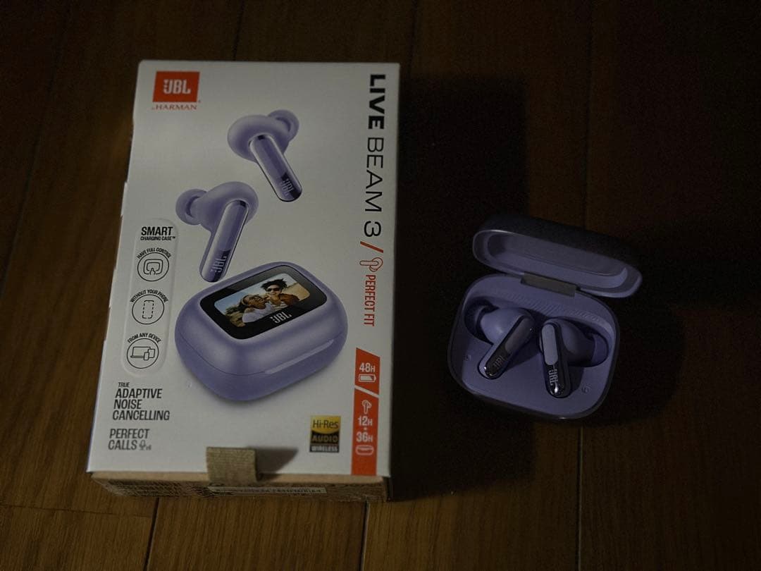 JBL LIVE BEAM3 パープル 【美品】 イヤホン