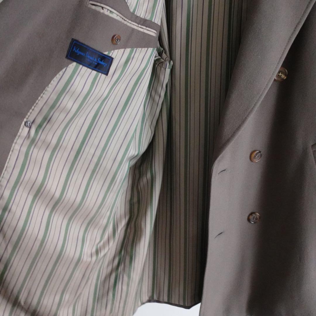 Kilgour,French&Stunbury カシミアウール　ダブルコート