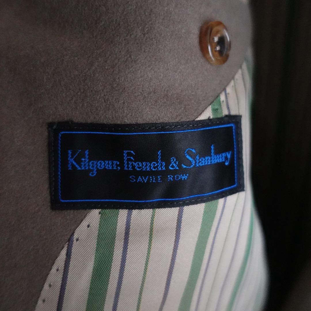 Kilgour,French&Stunbury カシミアウール　ダブルコート