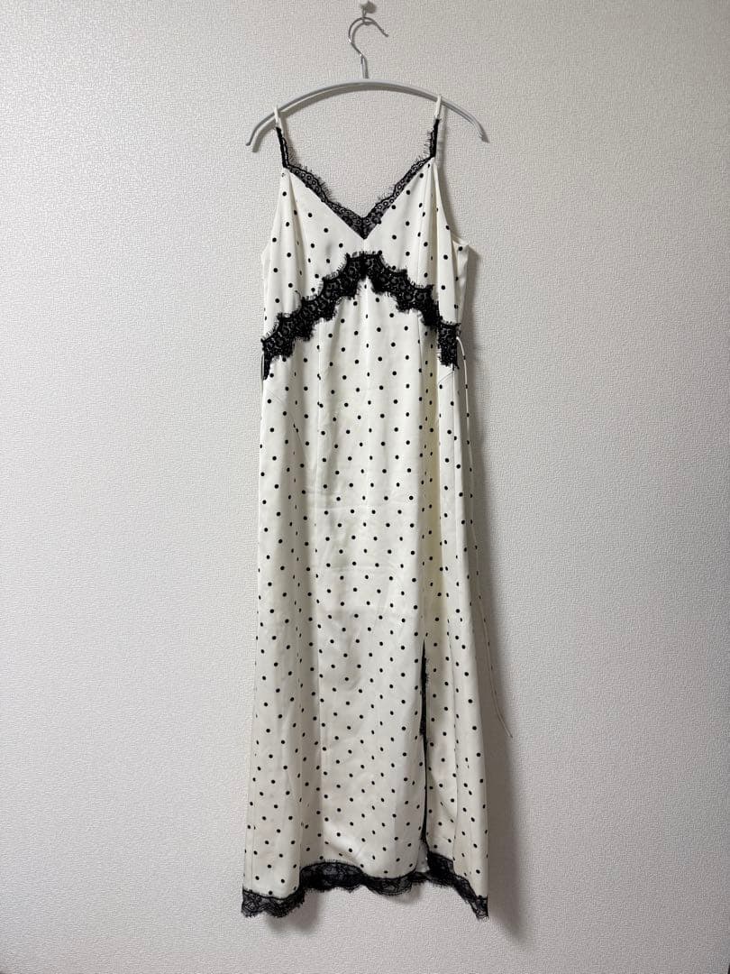 FRAY I.D♡ レーストリムキャミワンピース　ドット