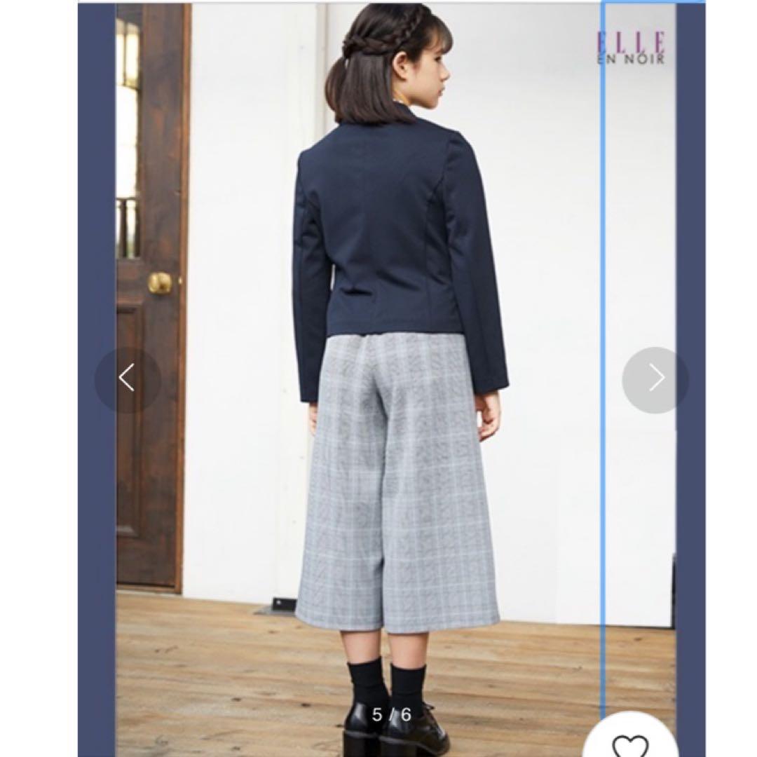 極美品 ELLE en noir 女の子 サスペンダーワイドパンツスーツ 1