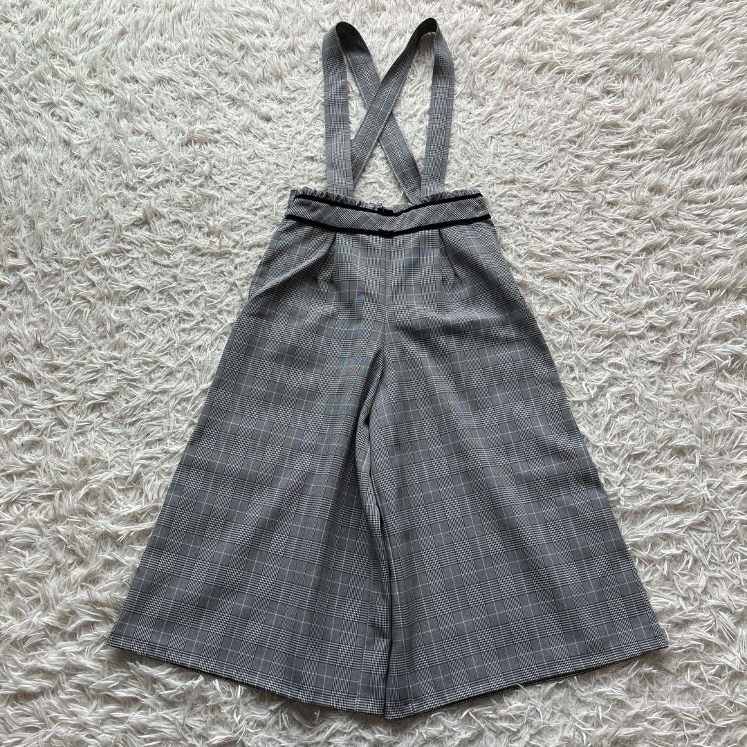 極美品 ELLE en noir 女の子 サスペンダーワイドパンツスーツ 1