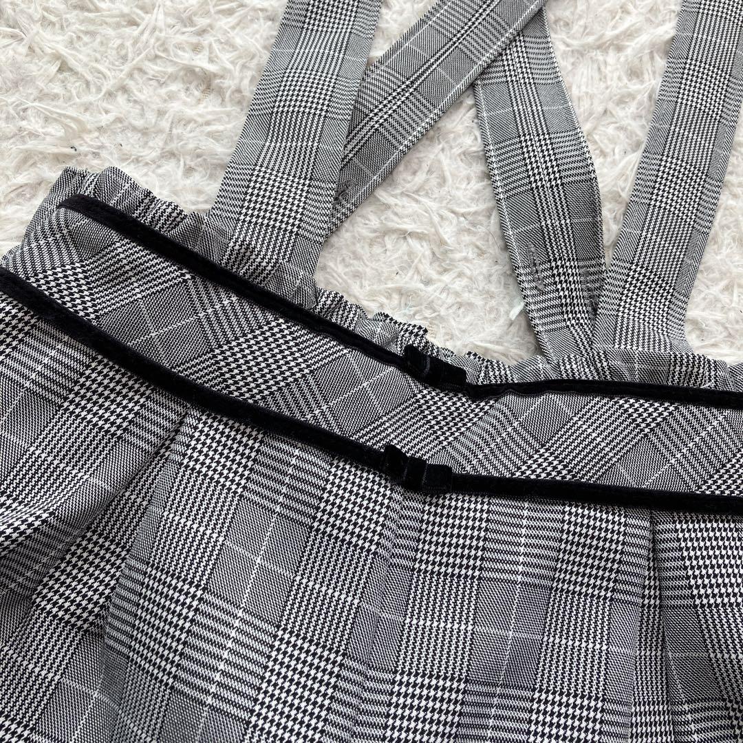 極美品 ELLE en noir 女の子 サスペンダーワイドパンツスーツ 1