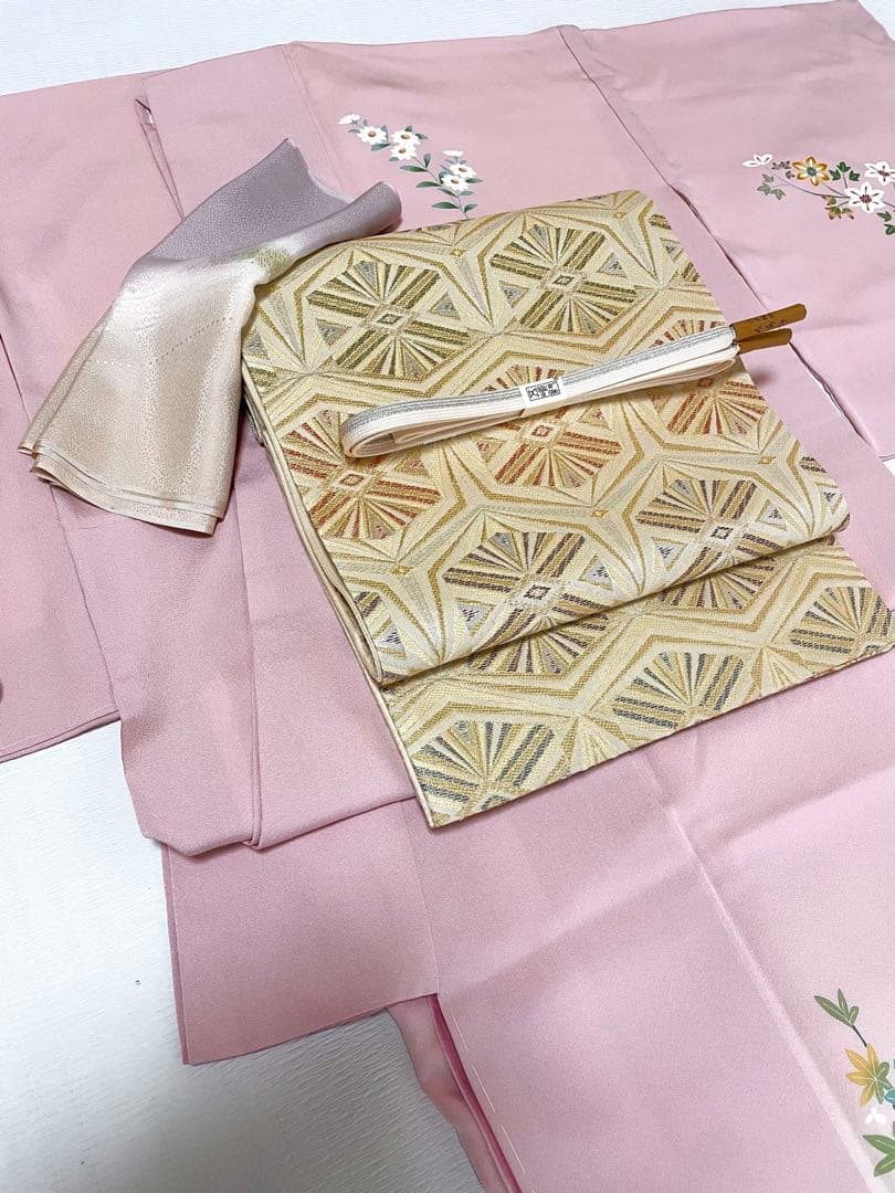 本加賀友禅訪問着&西陣織大光 袋帯 2点セット◇裄長トールサイズ 結婚式 七五三