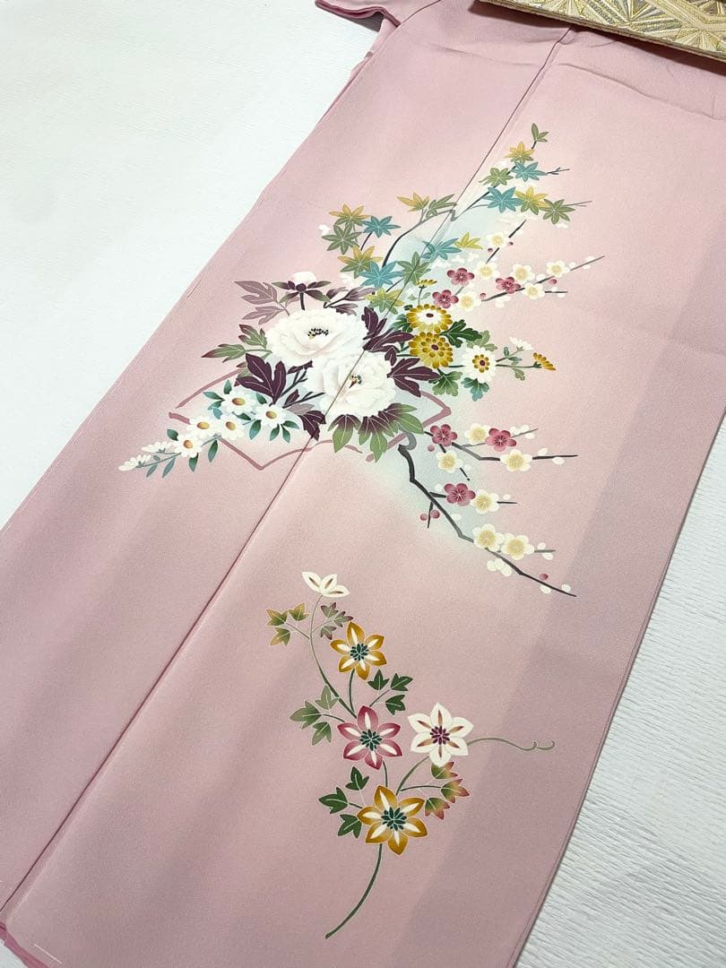 本加賀友禅訪問着&西陣織大光 袋帯 2点セット◇裄長トールサイズ 結婚式 七五三