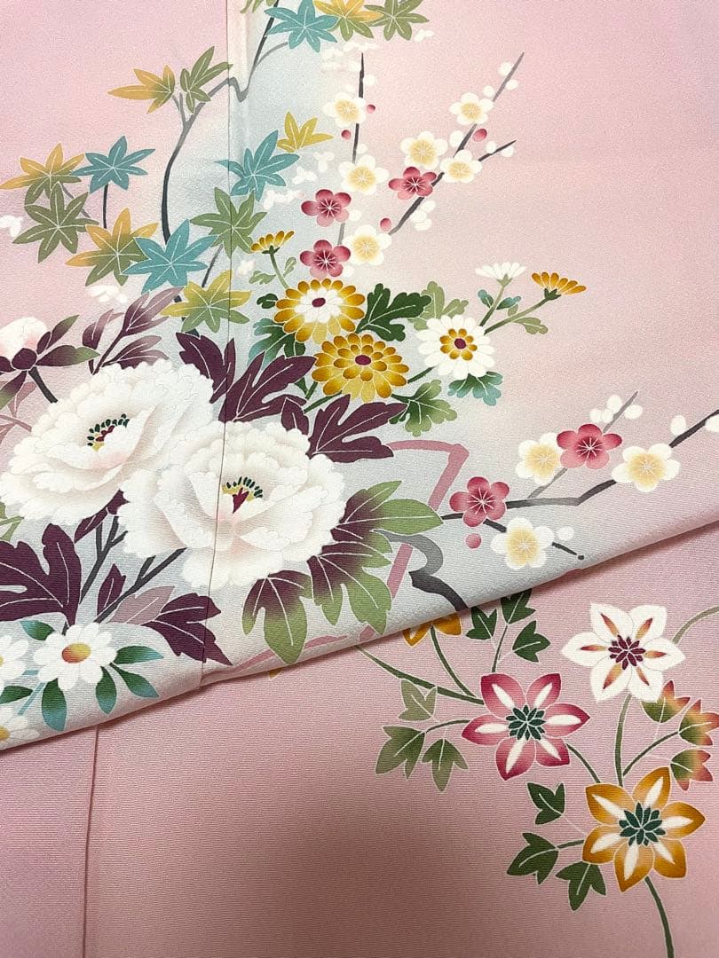 本加賀友禅訪問着&西陣織大光 袋帯 2点セット◇裄長トールサイズ 結婚式 七五三