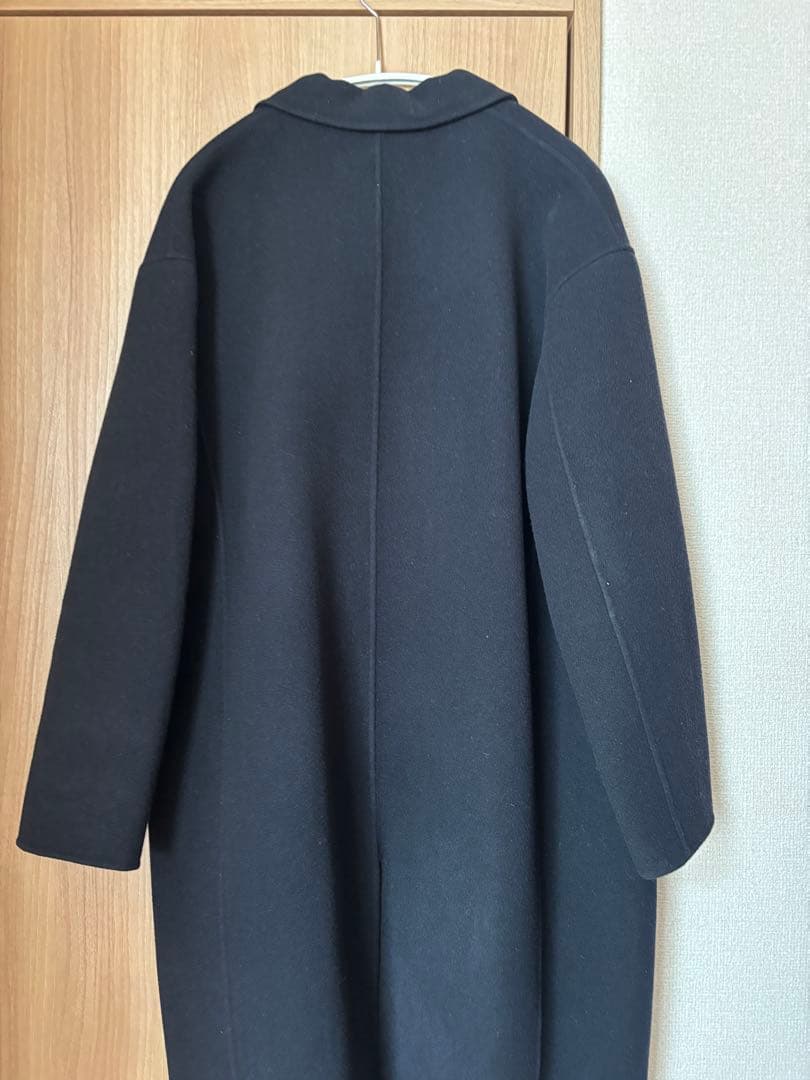 ギャルリーヴィー　ウールカシミア　ネイビーチェスターコート